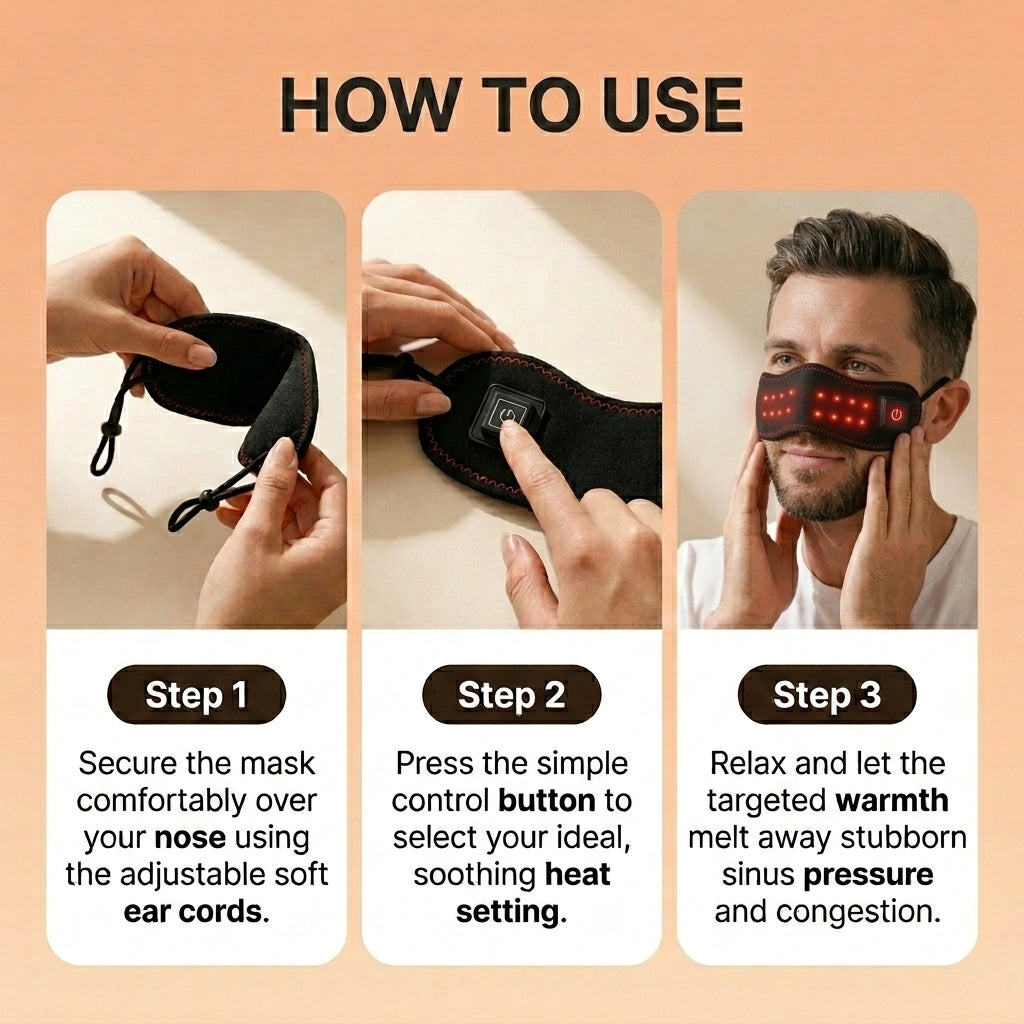 Heated Nose Mask for Sinusitis