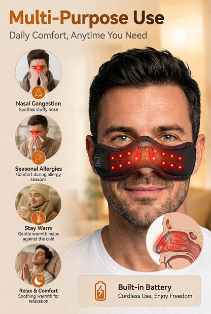 Heated Nose Mask for Sinusitis