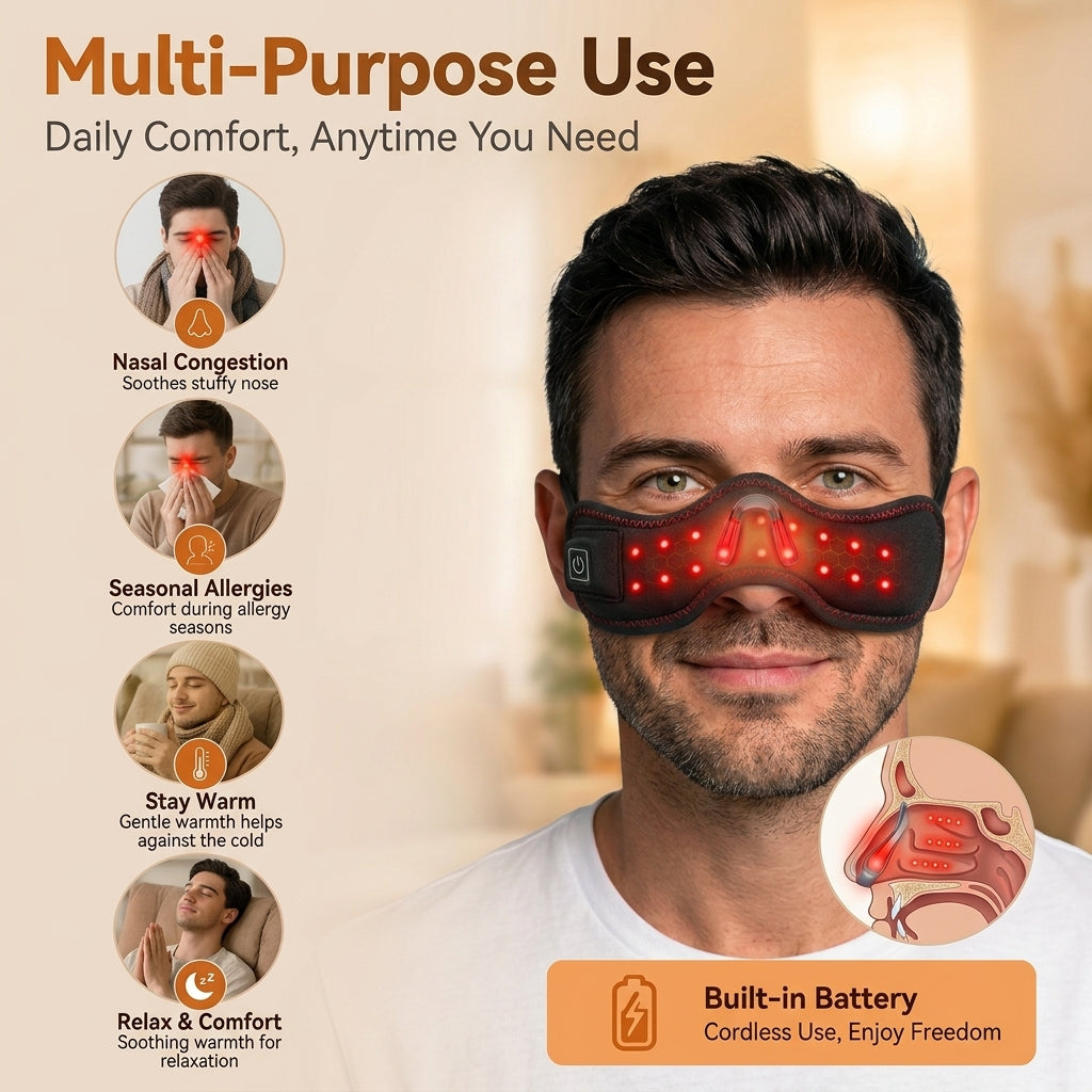 Heated Nose Mask for Sinusitis